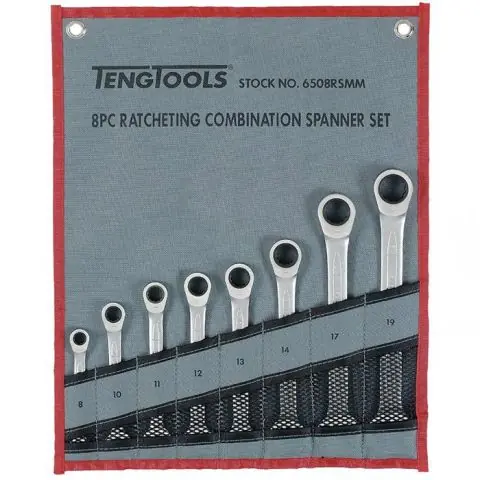 Teng Tools 6508RSMM U-ringnyckelsats Extra rabatt