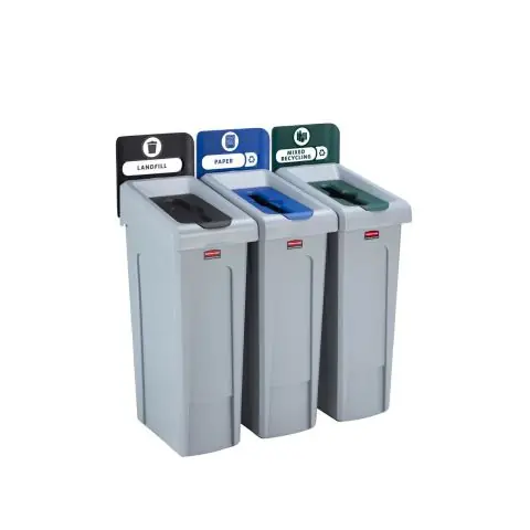 Rubbermaid Slim Jim Sorteringsstation Rabatt